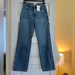 Urban outfitters denim straight leg jeans with cargo detail